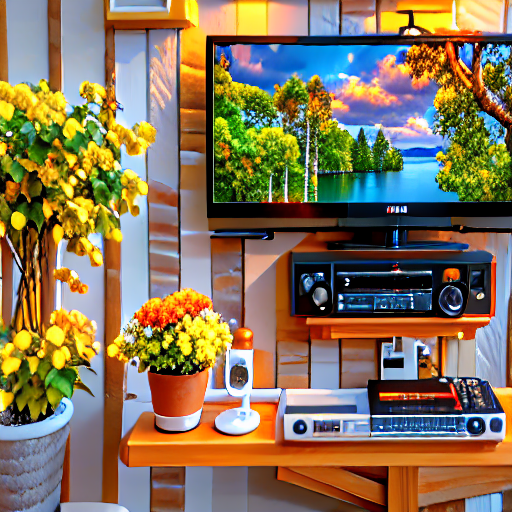 052_A TV sitting on top of a wooden stand..png